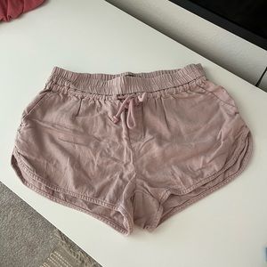 Mauve Pink Linen Shorts Sz M